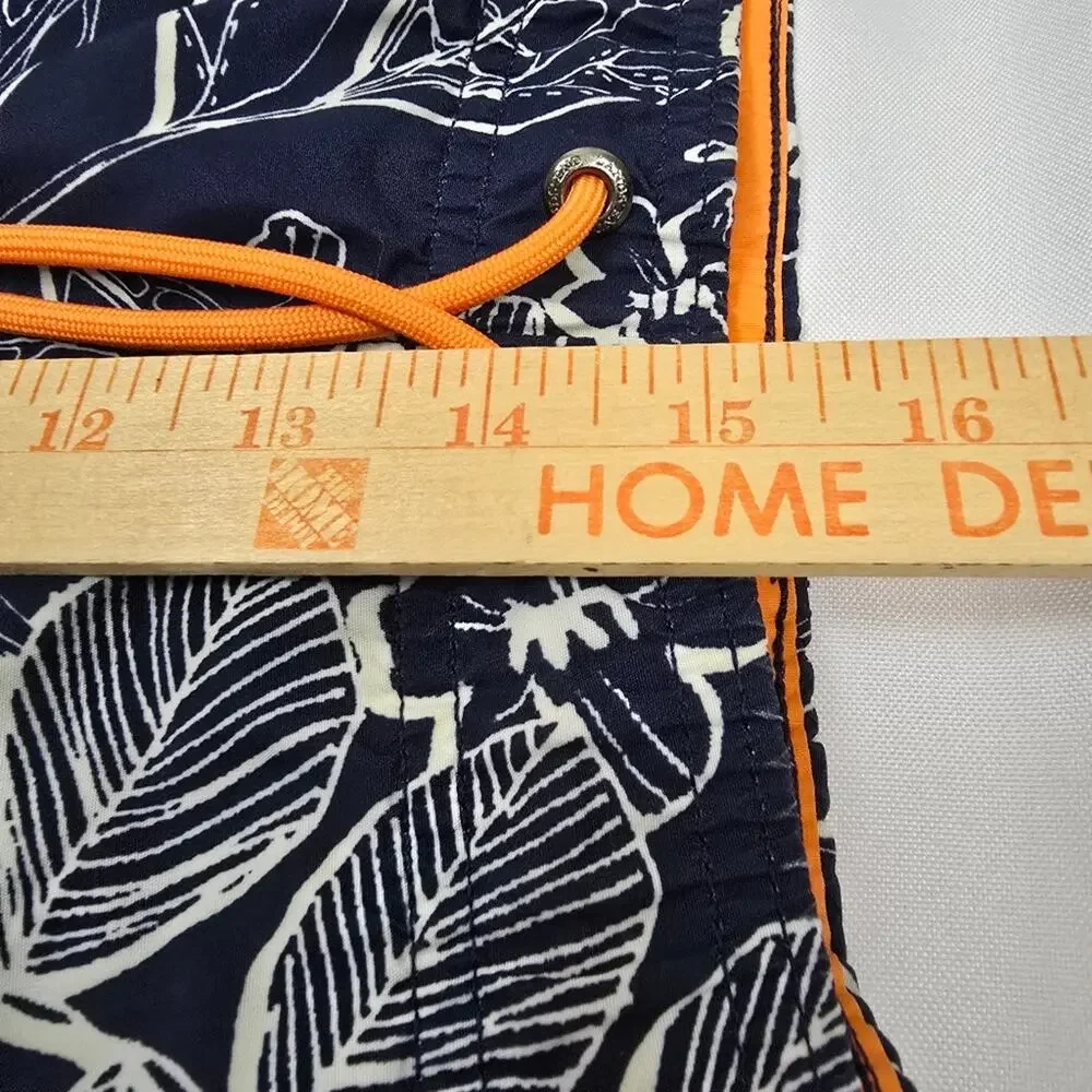 Lands End 3XL Tropical Board Shorts Drawstring  Quick Dry Swim Trunks Pockets